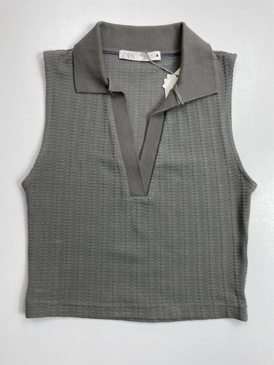 تاپ زنانه یقه هفت زارا | نخ پنبهای سبک و تنفسپذیر