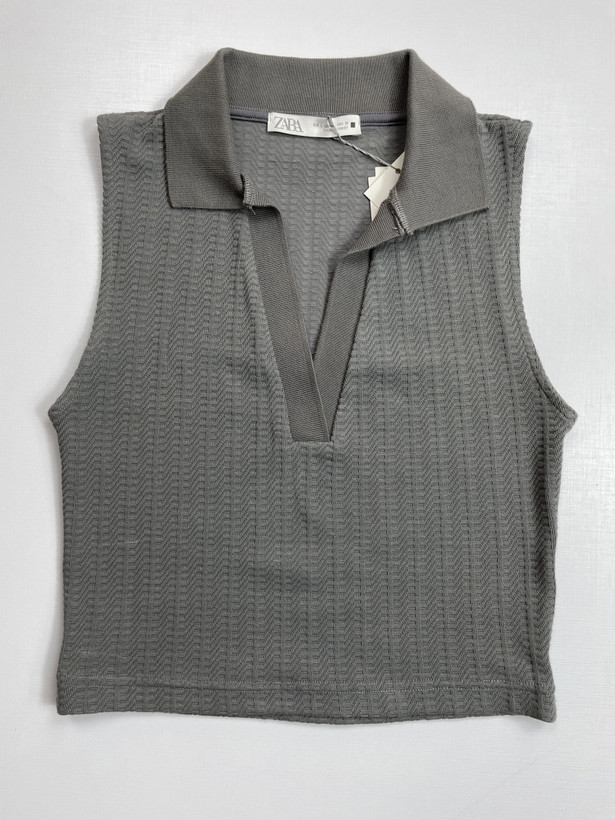 تاپ زنانه یقه هفت زارا | نخ پنبهای سبک و تنفسپذیر