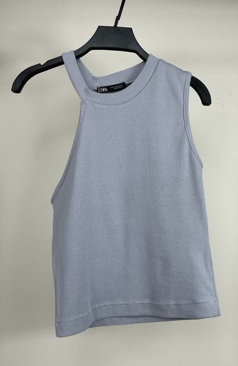 کراپ رکابی زنانه نخی زارا – مدل ساده