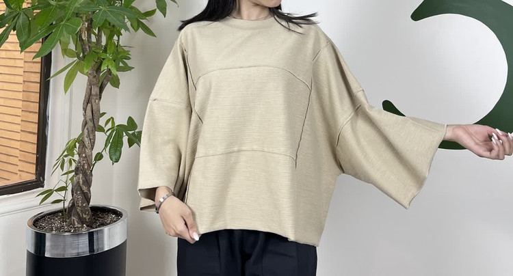خرید تیشرت جلو دوخط ZARA - تصویر 3