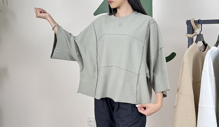 خرید تیشرت جلو دوخط ZARA - تصویر 5