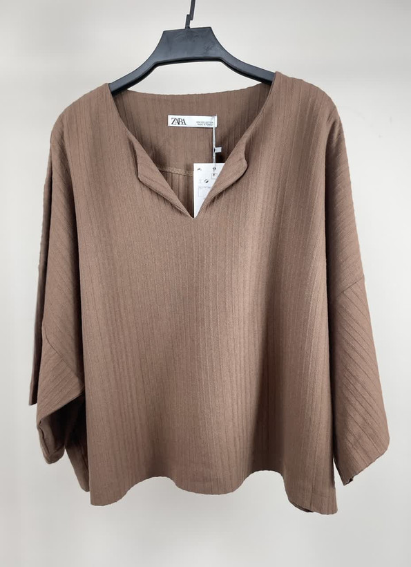 خرید تیشرت یقه هفت ZARA - تصویر 4