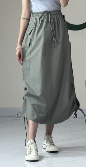 دامن کتان کاغذی قد 80