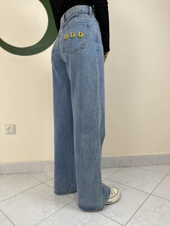 شلوار جین بگ زنانه با تنخور راحت