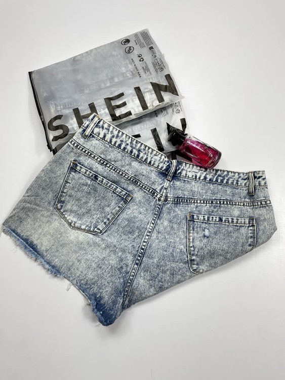 شلوارک جین سنگ شور زنانه Shein شین