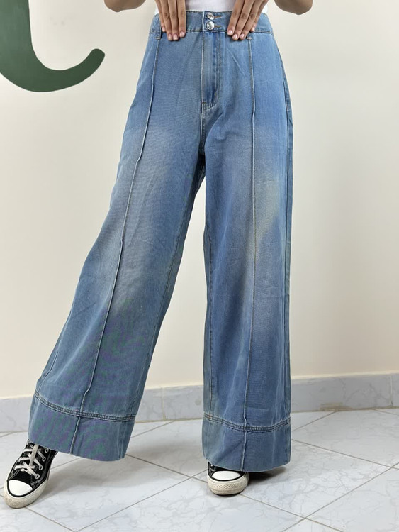 شلوار جین گشاد دو دکمه برند Shein