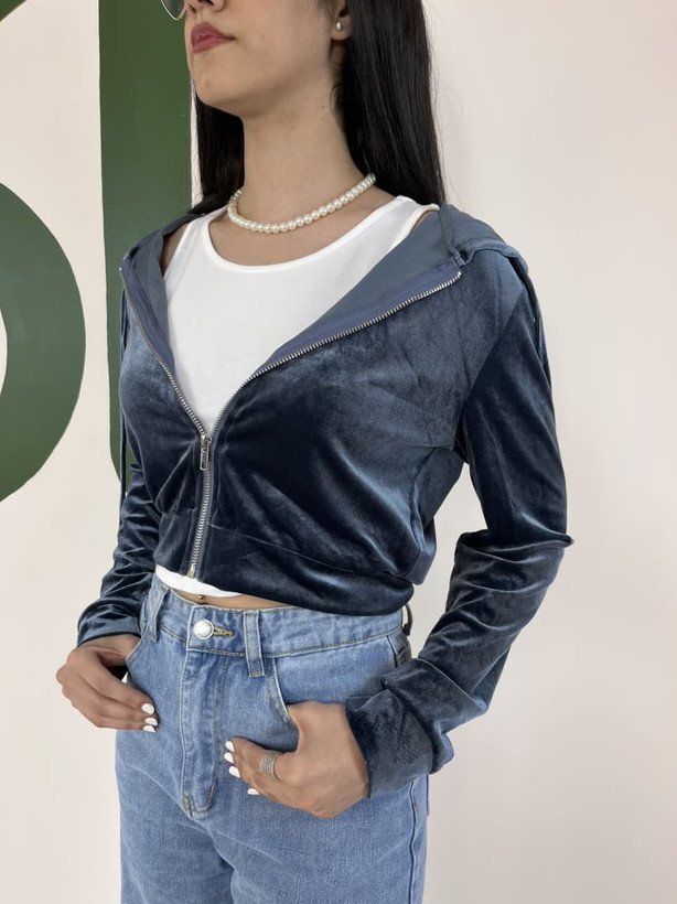 سویشرت مخملی زنانه Shein شین