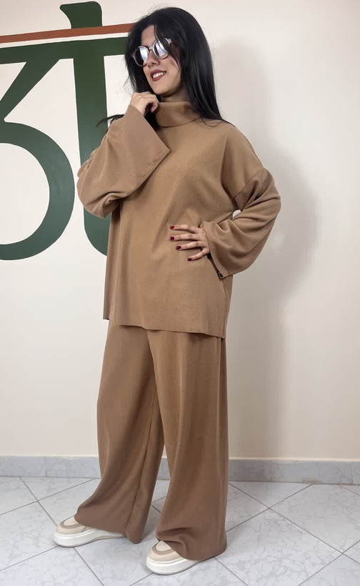 ست پاییزی شلوار بگ زنانه (دخترانه)