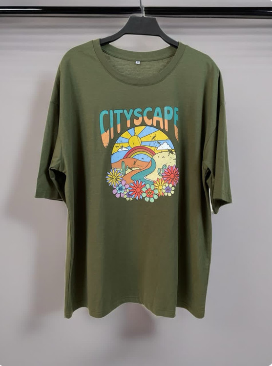 تیشرت طرح Cityscape – استایل رنگی برای روزای روشن