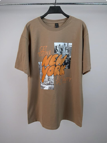 تیشرت زنانه طرح چاپی | مدل یقه گرد| برند شین