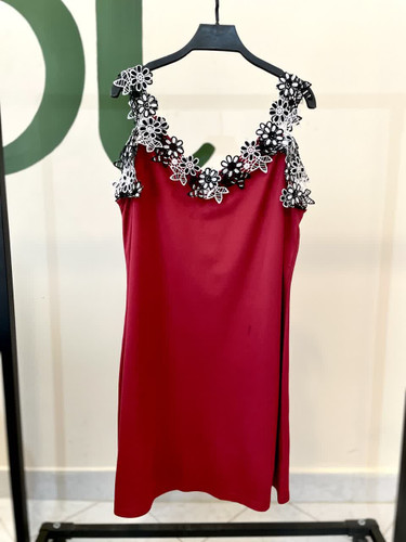 لباس مجلسی بندی زنانه با یقه گلدوزی شده