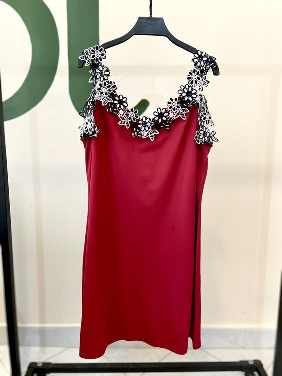 لباس مجلسی بندی زنانه با یقه گلدوزی شده