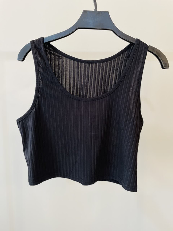 تاپ زنانه راه راه مشکی از برند شین