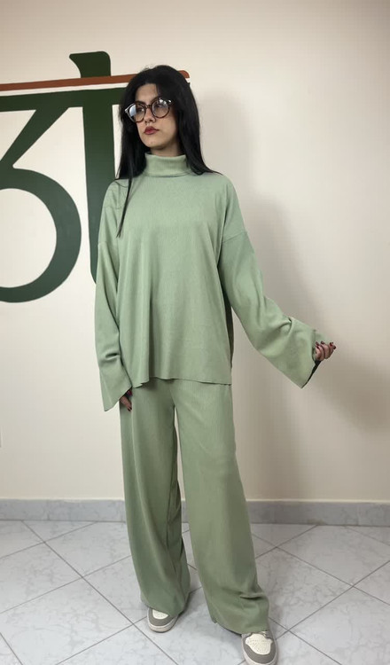 ست پاییزی شلوار بگ زنانه (دخترانه)