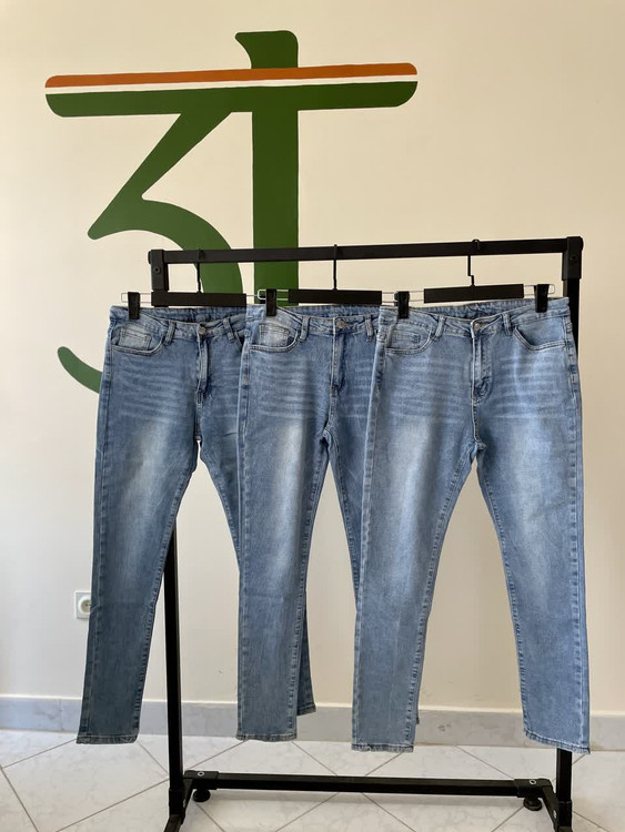 شلوار جین اسکینی زنانه آبی روشن