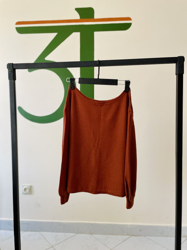 ست بافت زنانه آجری نازک | پاییزه و بهاره برند شین