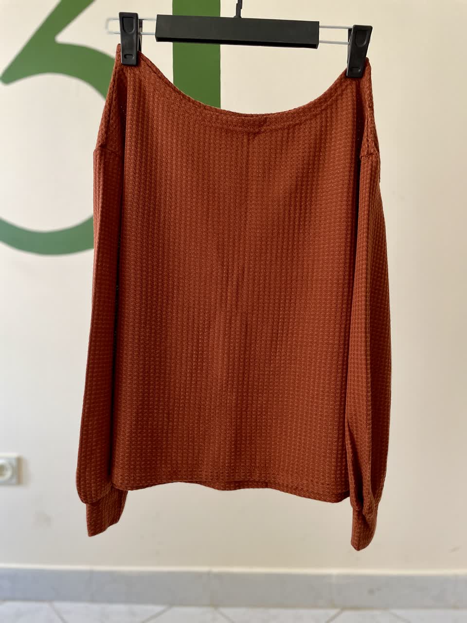 ست بافت زنانه آجری نازک | پاییزه و بهاره برند شین