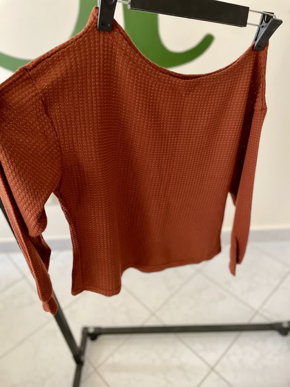 ست بافت زنانه آجری نازک | پاییزه و بهاره برند شین