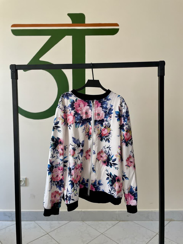 سویشرت زنانه گلدار شین | سویشرت طرحدار پاییزه و بهاره