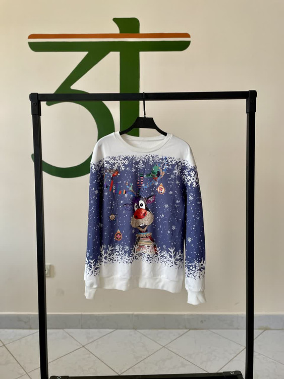 دورس زمستانی طرح گوزن کریسمسی زنانه