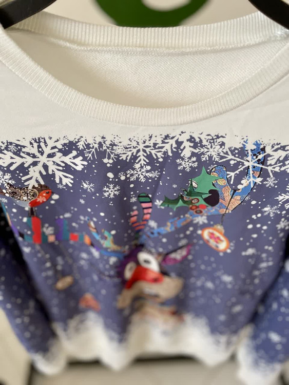 دورس زمستانی طرح گوزن کریسمسی زنانه