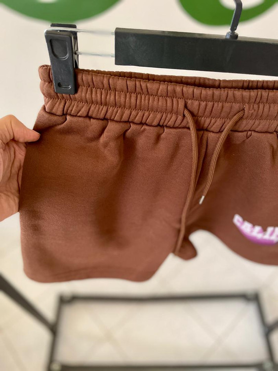 شلوارک زنانه قهوهای طرح California از برند شین