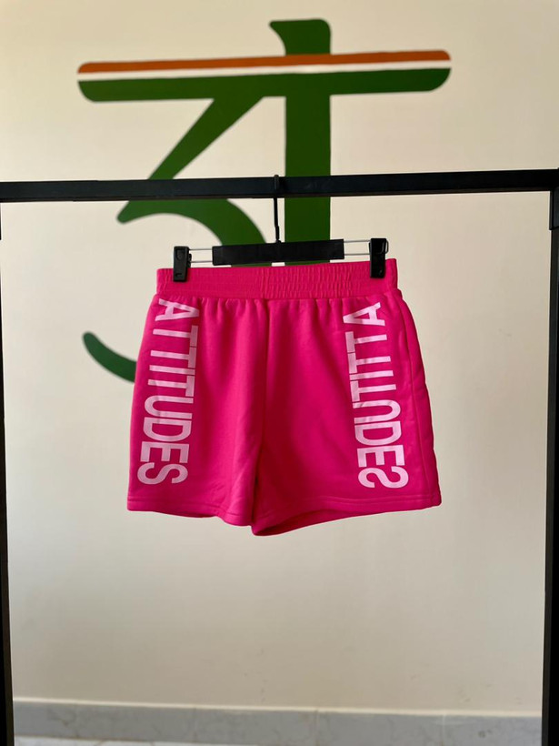 شلوارک زنانه اسپرت شین مدل Attitudes رنگ صورتی فسفری