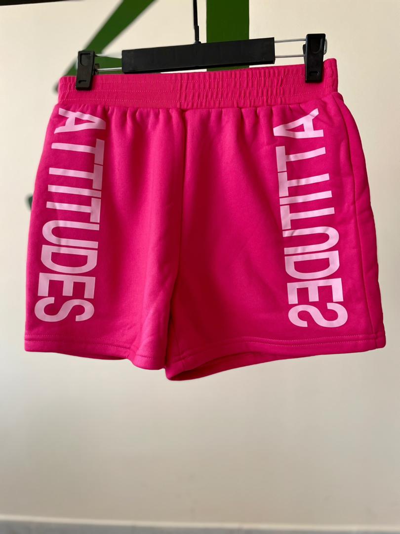 شلوارک زنانه اسپرت شین مدل Attitudes رنگ صورتی فسفری