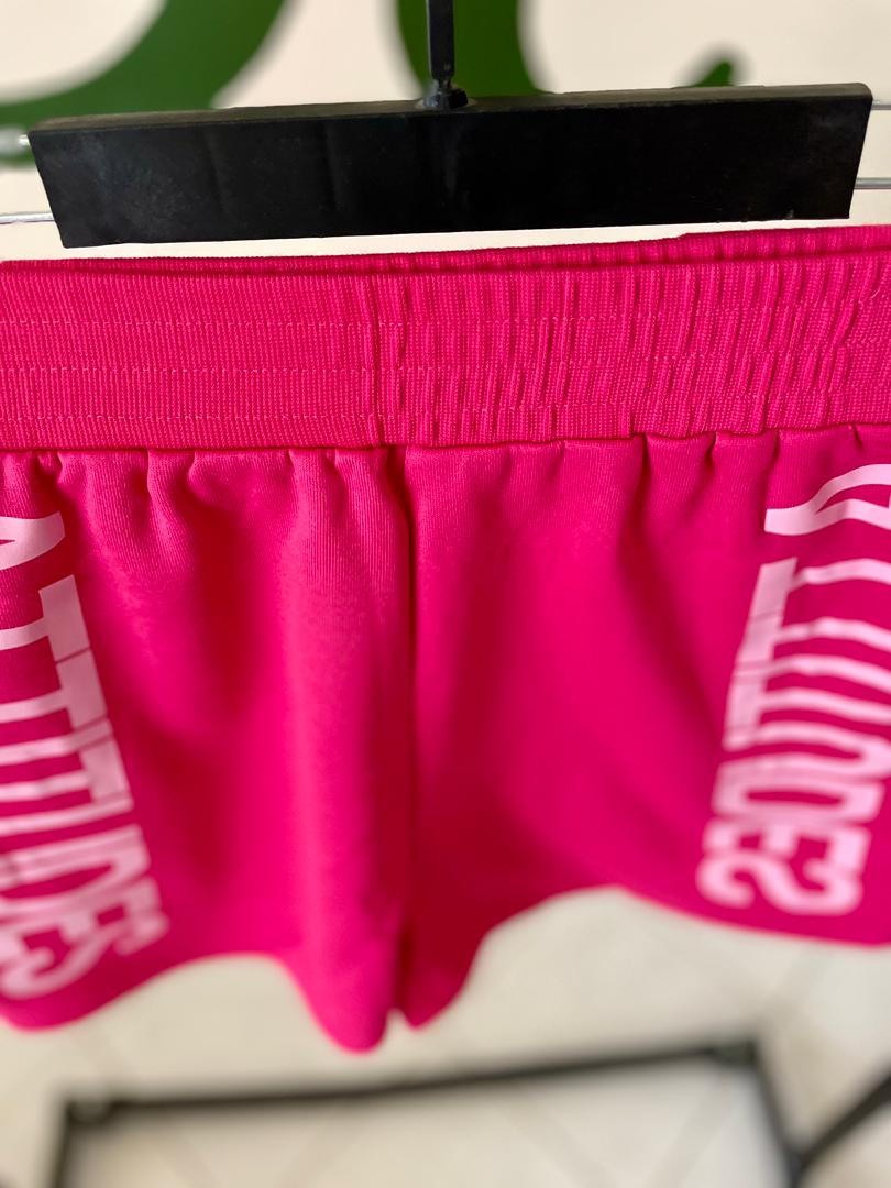 شلوارک زنانه اسپرت شین مدل Attitudes رنگ صورتی فسفری