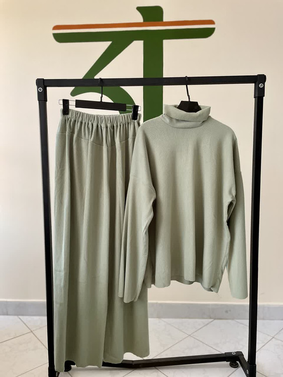 ست پاییزی شلوار بگ زنانه (دخترانه)