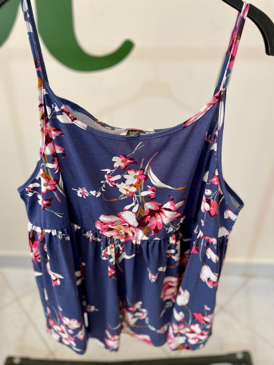 ست بلوز و شلوار زنانه گلدار آبی