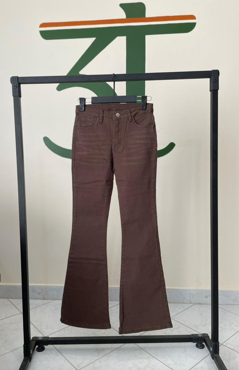 شلوار بوتکات زنانه قهوهای تیره