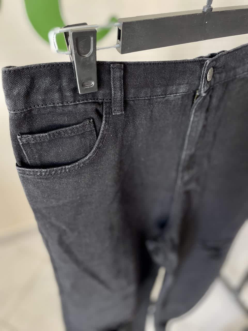 شلوارکتان مشکی زاپدار زنانه سوپربگ کمرکش (گشاد و آزاد) | برند شین