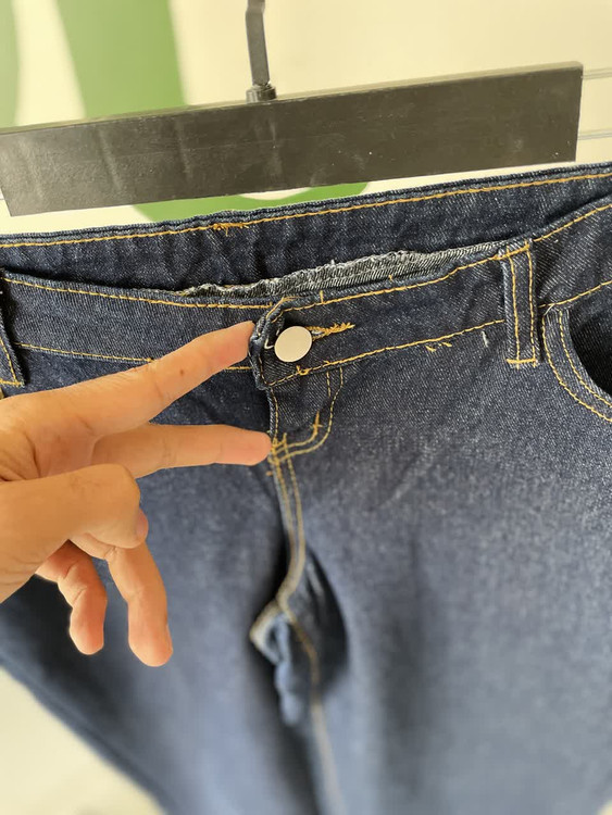 شلوار جین زنانه راسته سرمهای تیره | مناسب استایل روزمره