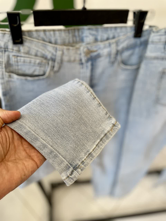 شلوار جین زنانه آبی روشن اسلیم فیت