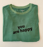 خرید تیشرت زنانه طرح You are Happy یقه گرد