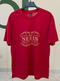 خرید تیشرت زنانه طرح Nerds رنگ قرمز